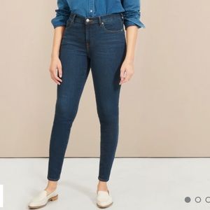 Everlane 28 Mid-Rise Skinny Jean Dark Blue Wash